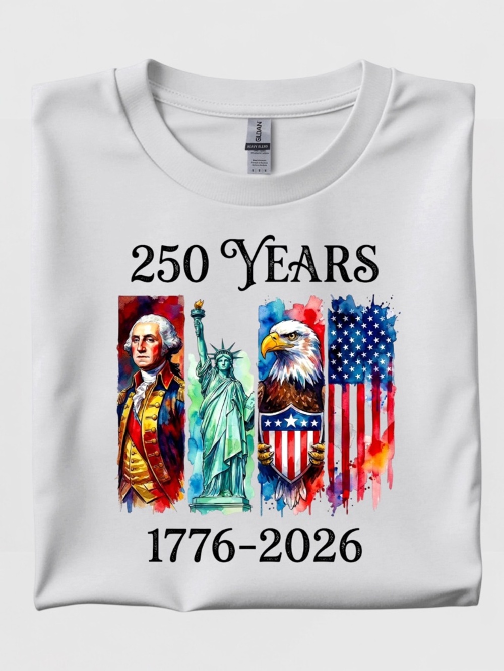 250 USA Aniversary T-shirt patriotic New S M L XL USA unisex (S)